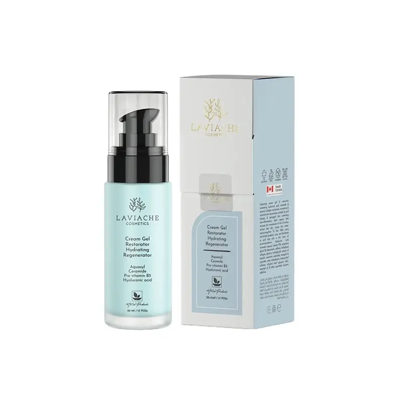 moisturizing-cream-lAVIACHE1 کرم ژل آبرسان و ترمیم کننده لاویاچه مناسب پوست نرمال، خشک و حساس
