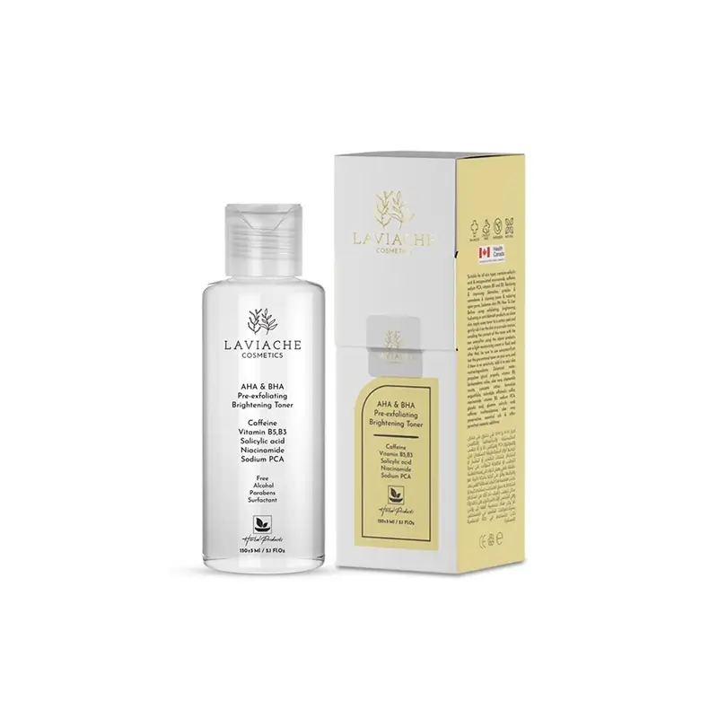 toner-laviache2 -tarlancosmetic تونر پیش لایه بردار و روشن کننده AHA ، BHA لاویاچه